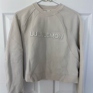 Lululemon Scuba Oversized Pullover in Bone, XS/S